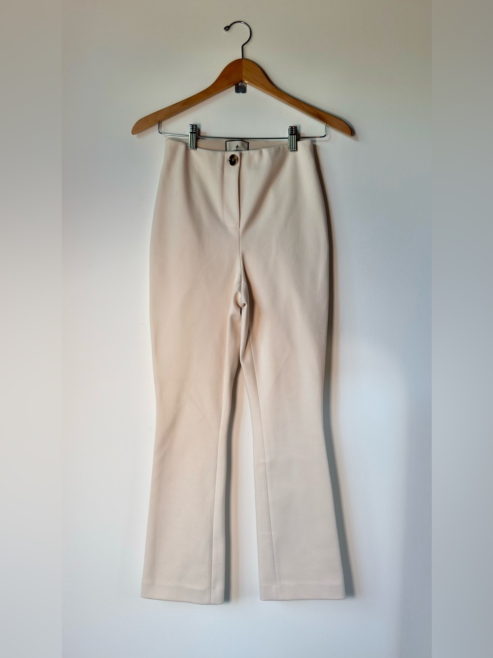Tuckerneck - The Ashford Pants Faux Suede Women's Straight Cream - Picture 2 of 5